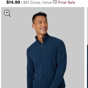 Men's 32 degree Heat quarter-Zip Sweater Dark Grey